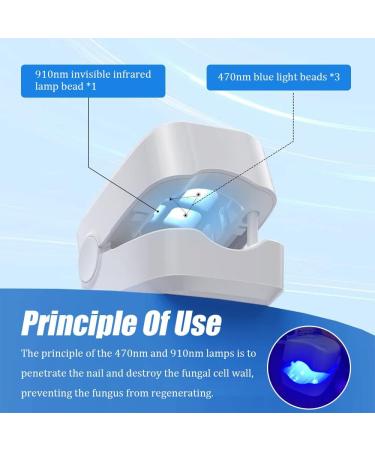 HRKVSK Portable Light Therapy Device for Nail Fungus - Rechargeable Treatment for Toenail Diseases - Buy Online on GoSupps.com