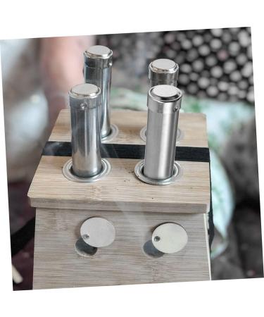 6-St MOXA Press Moxibustion Device - Heat Therapy Roller Silver | International Shipping Available - Buy Online on GoSupps.com