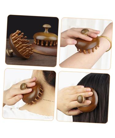 Collbath Wooden Scalp Massage Comb - Wide Tooth Ridge Comb for Effortless Hair Care | Perfect Travel Handheld Wood Comb - Buy Online on GoSupps.com