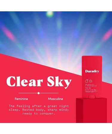 Duradry AM Deodorant & Antiperspirant - Prescription Strength Deodorant for Hyperhidrosis  Antiperspirant for Women & Men  Armpit Sweat Protection  Talc and Silicone-free - Clear Sky  2.3 Oz (Pack of 1) 2.3 Ounce (Pack of  - Buy Online on GoSupps.com