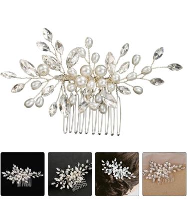 Beaupretty Bridal Headwear Hair Clip Hair Toppers Wedding Hair Accessories Hair Pin Bridal Hair Comb Hairpin Decor Exquisite Hair Comb Wedding Headdress Bride White Grace Crystal Hair Piece - Buy Online on GoSupps.com