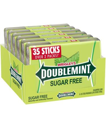 DOUBLEMINT Gum 35 stick SugarFree MegaPack 4.7 oz -Pack of 6