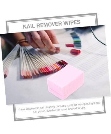 Healeved 3 Nail Remover Cotton Nail Remover Pads Gel for Nails Glue for Nail Charms Eyelash Remover Nail Polish Cleaning Supply Nails Gel Cleaning Wipe Disposable Natural Cotton Fiber Pink - Buy Online on GoSupps.com