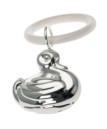 Silver jug children's ratta with bite ring duck l7cm silver silver platform in premium processing.Ready to give away with a chic gift packaging - Buy Online on GoSupps.com