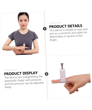 FOMIYES Finger Straightener Splint Brace - Premium Mallet & Fracture Stabilizer for Joint Support | 7x6cm White - Buy Online on GoSupps.com