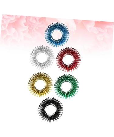 Gatuida 18 Mini Spiked Finger Rings - Quiet Acupressure Toys for Kids | Ideal for Elementary School & Stress Relief - Buy Online on GoSupps.com