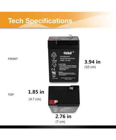 Casil 6V 4Ah Replacement Battery for UltraTech UT640 IM-640 | Fast International Shipping - Buy Online on GoSupps.com