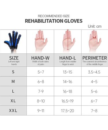 Stroke Hemiplegia Finger Training Device - Both Hands Rehabilitation Robot Gloves Finger Straightening Brace Guard Protector for Hand Function Recovery Both Hands Available Blue XX-Large Blue XX-Large - Buy Online on GoSupps.com