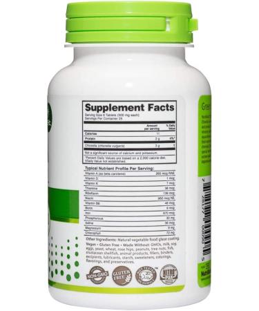 NutriBiotic Super Greens Chlorella 500 mg | 150 Vegan Tablets for Enhanced Health - Buy Online on GoSupps.com