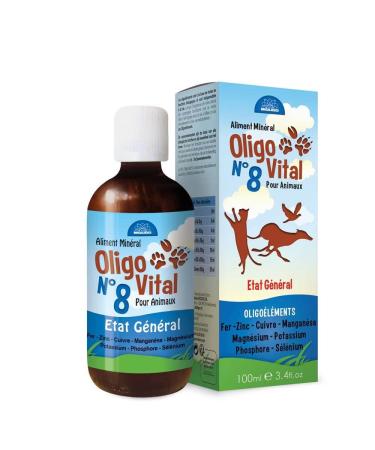 Oligovital N 8 - Trace elements for animals - General condition & beauty of the coat - 100 ML