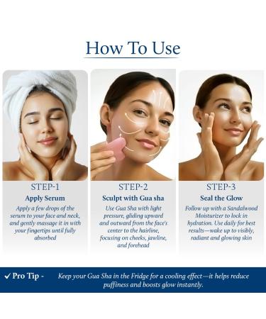Blue Nectar Vitamin C Serum for Oily Skin & Dry Skin with Gua Sha | Plant-Based Face for Glowing Skin & Pigmentation | Hyaluronic Acid Serum for Women & Men (9 Herbs 1 Fl Oz) - Buy Online on GoSupps.com