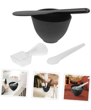 TOPBATHY Kit pour M lange de Masque Facial Silicone Noir Bol avec Cuill re Doseuse Set DIY pour Soins Peau et Pr paration de Masques - Buy Online on GoSupps.com