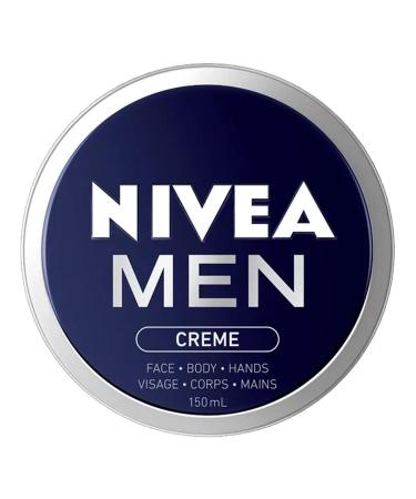 NIVEA Men Cr me | Nourishing All Purpose Cream with Vitamin E | Non-sticky Non-greasy fast absorbing | For Mens Face Body and Hand Cream| Lightweight Men's Moisturizer | Daily Moisturizer | 150 mL 150 ml (Pack of 1)