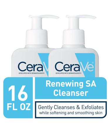 CeraVe Salicylic Acid Cleanser 8oz (Pack of 2) | Exfoliating Face Wash with Vitamin D | For Rough & Bumpy Skin | Fragrance-Free - Buy Online on GoSupps.com