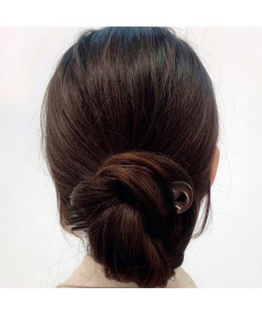 Uonlytech Hairpin Hair Accessories Hair Chopsticks for Women Carved Wood Hair Fork Retro Hair Fork U Shaped Hair Wooden Hair Fork 3 Prone Hair Pin Hair Bun Miss Sandalwood French Supplies Black - Buy Online on GoSupps.com