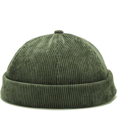 VIAUMBR Docker Cap Hat Headscarf Fisherman Cap Men Women 56-60 40 Olive