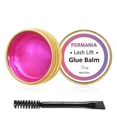 PERMANIA Lash Glue Balm  Eyelash Lifting Adhesives Strong Hold and Perfectly Shaped Eyebrows for Brow Lamination Kit  Lash Lift Balm Bright Colors & Fruity Flavours Fast Drying & Waterproof (Pink) Pink-peach - Buy Online on GoSupps.com