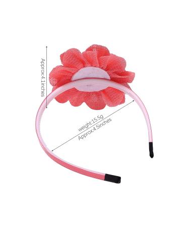 DealEachDay 12-Piece Flower Headbands for Girls - Toddler Hair Accessories with Chiffon Flowers, 4 Inch Size - Buy Online on GoSupps.com
