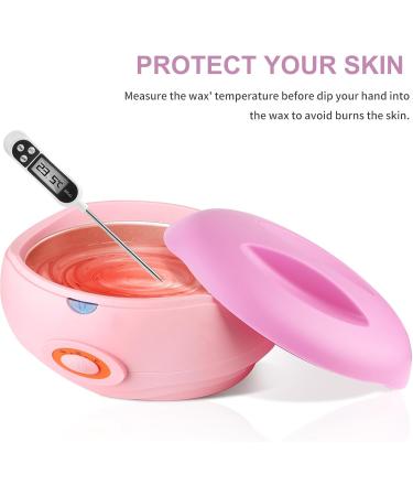 Swawis Paraffin Bath Set - 200W Moisturizing Paraffin Wax Bath for Hands & Feet with Accessories & 900g Pink Wax - Spa Quality Skin Treatment - Buy Online on GoSupps.com
