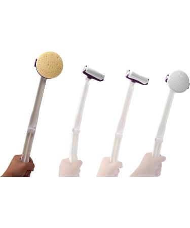 KMINA Foldable Scalding Aid for Seniors - Back Brush & Cream Applicator Made in Europe | Ideal for Back Anger Relief & Comfort - Buy Online on GoSupps.com