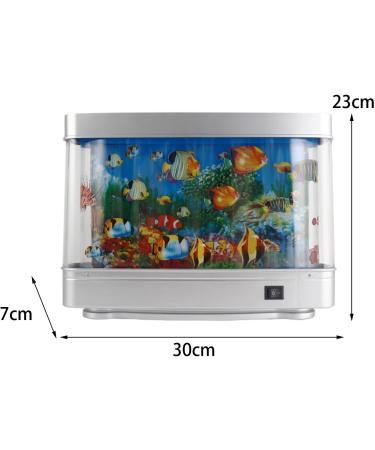 Sharplace Mini Aquarium Tuning Lamp - Decorative Night Light & Fake Tropical Fish Tank Toy for Home & Office D cor - Buy Online on GoSupps.com