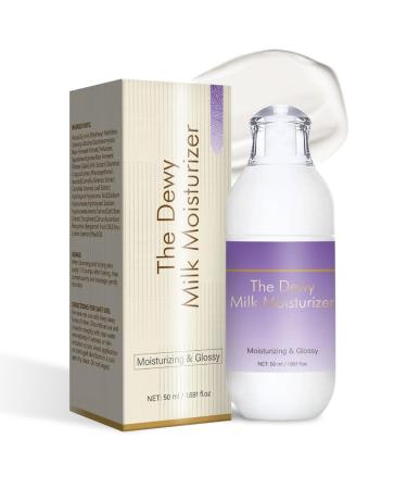 Sheghy Dewy Milk Moisturizer for Face Dewy Skin Cream Lightweight Milk Moisturizer for Glass skin Glow Oil-Free Hydrating Face Lotion for Dry & Combination Skin (1)