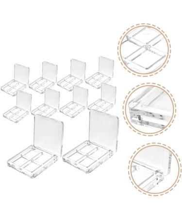 Didiseaon 40 Pcs Boxes Eye Shadow Box Blush for Cheeks Palette Clear Empty Eyeshadow Pallets Blush Box Make up 6x6cmx4pcs Transparentx4pcs - Buy Online on GoSupps.com