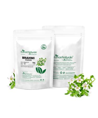 Buy Bhringraj & Brahmi Powder Combo for Natural Hair Care | Hair Growth & Loss Prevention - 100 gm + 10 gm - Buy Online on GoSupps.com