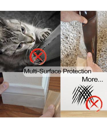 Clear Premium Heavy Duty Door Scratch Protector | Large Vinyl Guard for Furniture & Walls | Protect Your Door from Dog Scratching - Buy Online on GoSupps.com