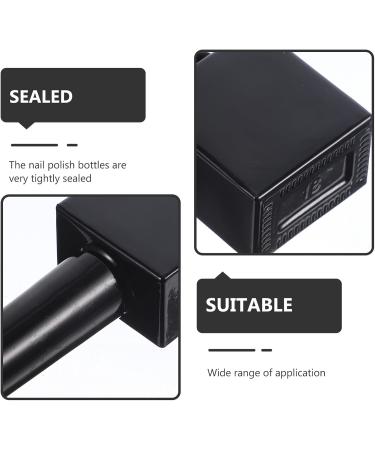 IMIKEYA Lot de 6 Flacons de Vernis Ongles Gel Vides Verre Noir Opaque 10 Ml Pinceau Int gr Rechargeables pour Manucure Professionnelle et Voyage - Buy Online on GoSupps.com