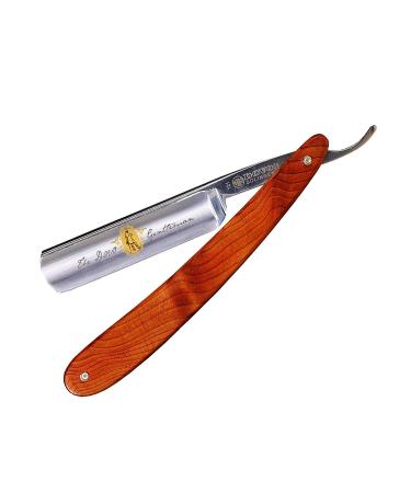DOVO Gentleman Shave Ready Stainless Steel Straight Razor with Yew Wood Handle 5/8"
