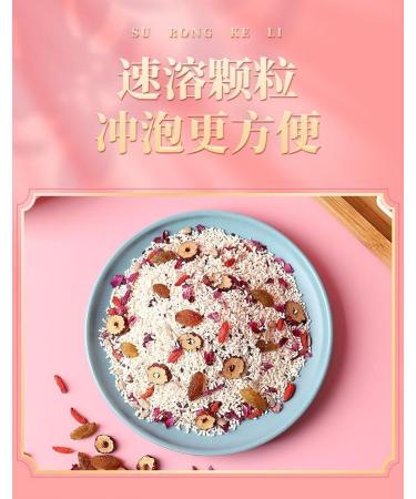 Osmanthus nut lotus root powder soup instant brewed and ready to eat red jujube nut soup rose flavored full belly snack fruit soup Nutritional breakfast gift (Grain lotus root powder 4 can) - Buy Online on GoSupps.com