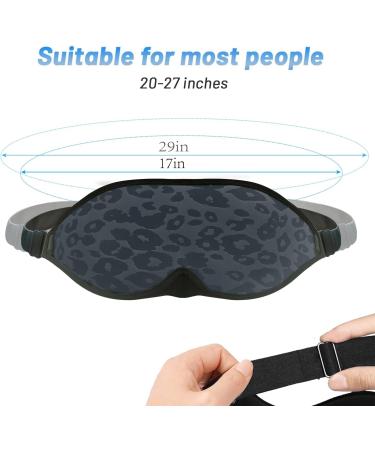 2023 Fashion Leopard Print Sleep Mask for Women - 100% Blackout Eye Mask for Travel, Yoga, Nap - Soft Covering, Strong Light Blocking - Buy Online on GoSupps.com