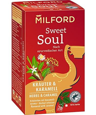 Milford Sweet Soul | Herbs & Caramel | Herbal tea with caramel flavour | Ayurvedic style | 20 tea bags