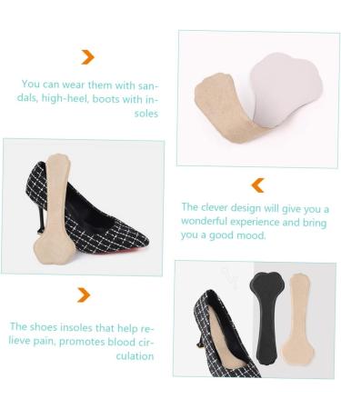 FOMIYES 4 Pairs High Heel Gel Insoles - Cushioned Inserts for Women | Comfort & Support for High Heels | Assorted Colors - Buy Online on GoSupps.com