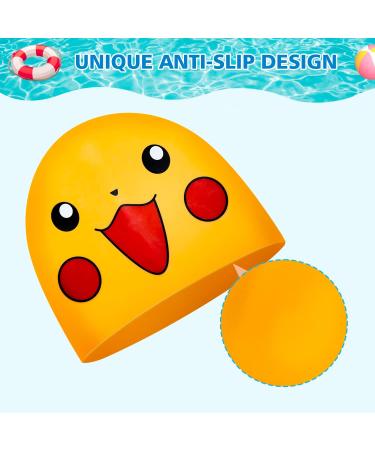 Funown Waterproof Bathing Cap for Kids | Comfortable Swim Caps for Boys & Girls Ages 2-12 | Perfect for Long & Short Hair - Buy Online on GoSupps.com