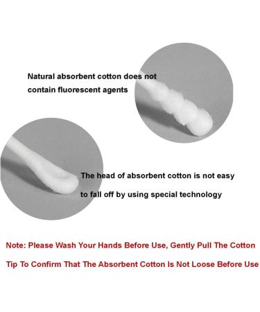 200 Pcs Natural Cotton Swab Ear Wax Removal Tool - Disposable Kids Ear Cleaner - Buy Online on GoSupps.com