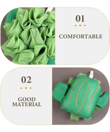 NOLITOY Cute Fruits Bath Loofah Sponge - Exfoliating Shower Ball for Men & Women | Soft Mesh Pouf for Skin Cleaning - Buy Online on GoSupps.com