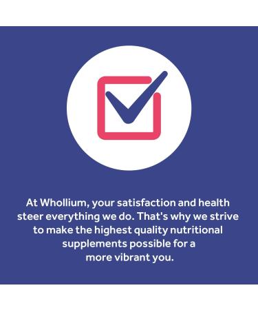 Whollium Hyaluronic Acid Capsules 250mg + 25mg VC | Joint, Skin, & Eye Support | Low Molecular Weight | Gluten-Free, Non-GMO | Vegan | 120 Caps - Buy Online on GoSupps.com