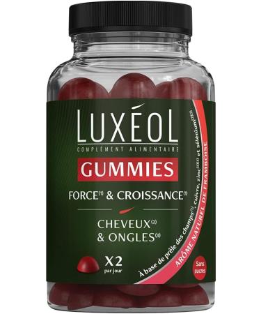Lux ol Gummies Pousse des Cheveux Sans Sucres Ar me Naturel Go t Fraise Compl ment Alimentaire 60 Gummies 150 g & Gummies Force & Croissance Compl ment Alimentaire 60 Gummies 180 g - Buy Online on GoSupps.com