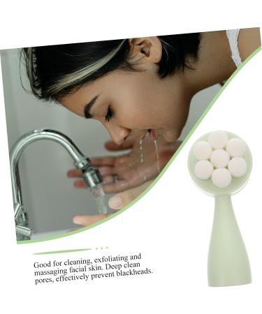 Mikinona Face Brush Face Washing Scrubber Facial Cleansing Brush Manual Facial Brush Face Exfoliating Scrubber Facial Cleansing Tool Face Exfoliator Exfoliating Facial Brush 12.5X5X5CM Green - Buy Online on GoSupps.com