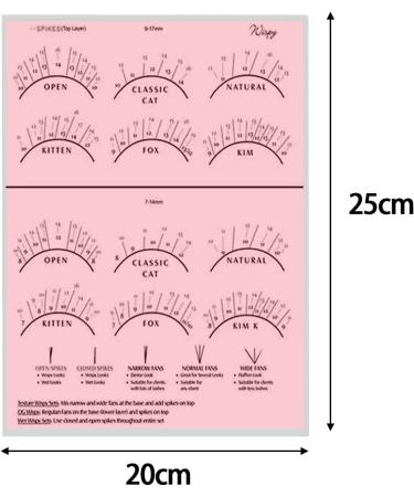 Oshhni Pratique des exercices d entra nement des cils. Livre de cils Extension de cils tableau de formation des cils ROSE - Buy Online on GoSupps.com