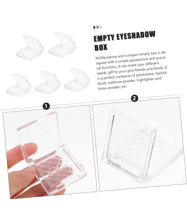 Beavorty 5pcs Eye Shadow Box Makeup Highlighter Loose Powder Storage Small Empty Eyeshadow Case Sample Box - Buy Online on GoSupps.com