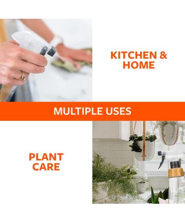 Full Circle 16oz Refillable Glass Spray Bottle with Silicone Boot - Reusable Multi-Use Gray - Buy Online on GoSupps.com
