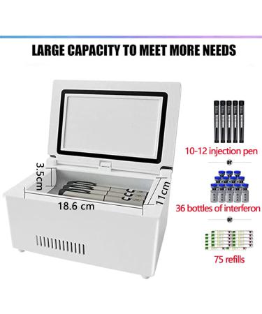 Insulin Cooler Case Portable Drug Reefer Constant Temperature Refrigerator Mini Cold Storage Box 2-8 Degrees Medicine Cooler Reefer Container for Keeping Diabetes Drug Cooler Battery*3 - Buy Online on GoSupps.com
