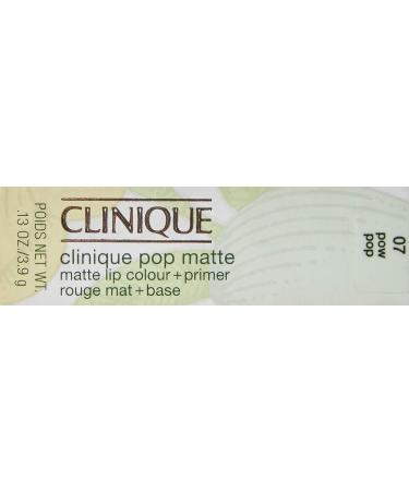 Clinique Pop Matte Lip Colour + Primer No. 07 Pow Pop 0.13 oz - Long-Lasting Lipstick with Primer - Pack of 1 - Buy Online on GoSupps.com