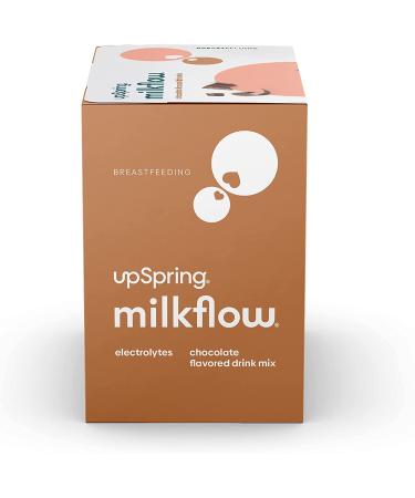 UpSpring MilkFlow Fenugreek & Blessed Thistle Chocolate Supplement | 16 Packets (15g Each) - Boost Milk Supply - Buy Online on GoSupps.com