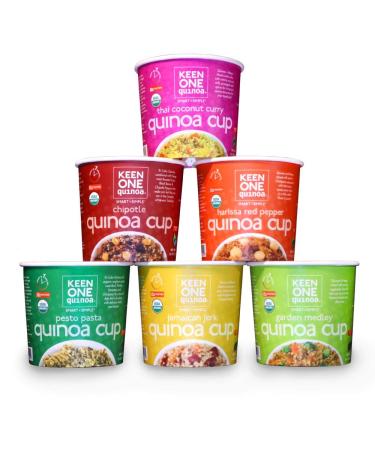 Keen One Quinoa Variety Pack - Try All Six Flavors of Our Healthy and Delicious Royal Organic Quinoa Pack of 6 Cups Variety 2.5 Ounce (Pack of 6)