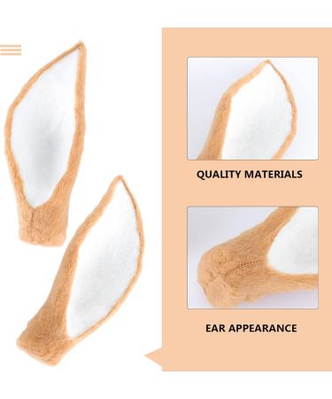 VALICLUD 1 Pair artificial deer ears reindeer ears fawn ears headband ear headband deer cosplay ears christmas elk headband DIY deer ears Elf Ears Fake Ear Tips child hair earrings plastic Coffee - Buy Online on GoSupps.com