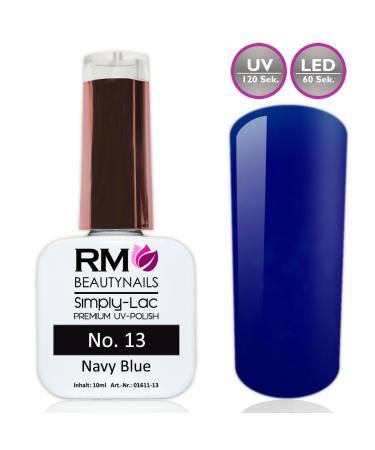 Simply-Lac UV Polish No. 13 - Navy Blue Marine Gel Nail Polish 10ml | RM Beautynails - International Shipping Available - Buy Online on GoSupps.com